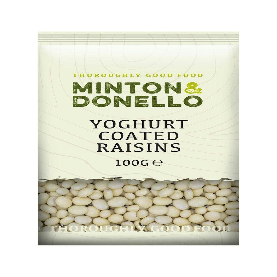 image 1 of Minton & Donello Yogurt Coated Raisins 6 x 100g