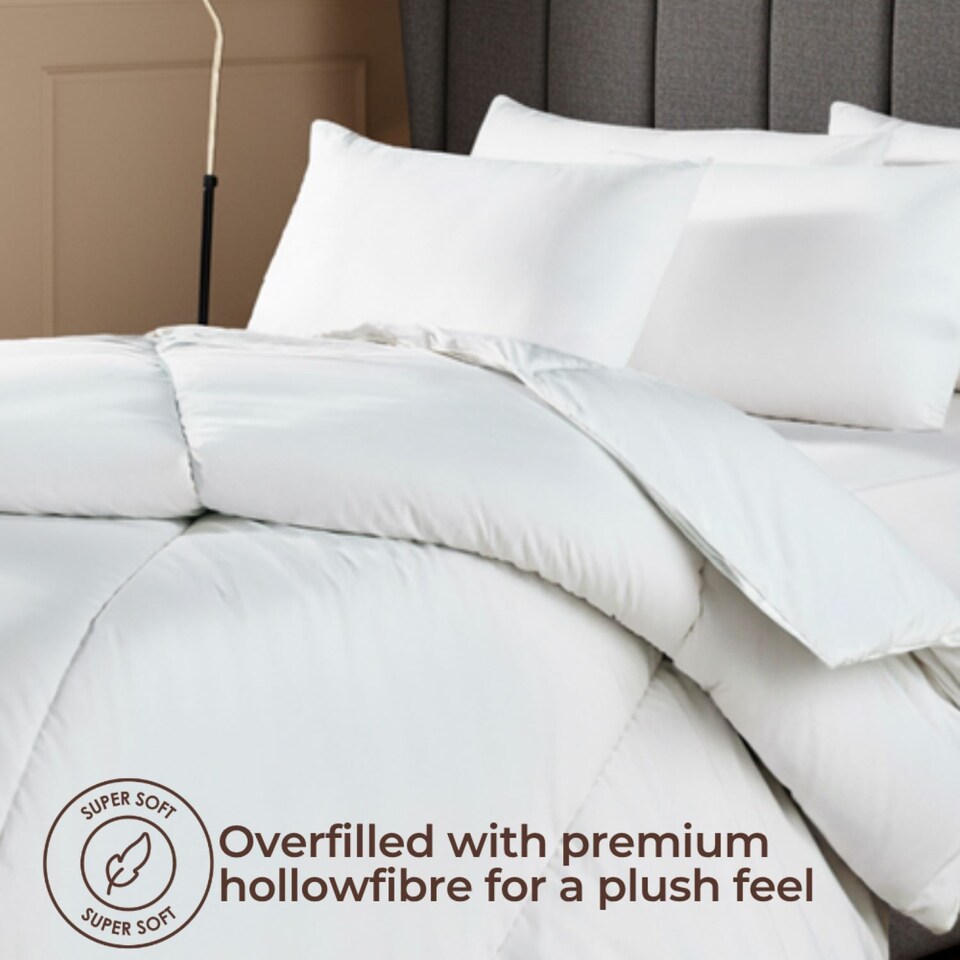 image 1 of MHG Living 100% Cotton 16.5 Tog Winter Duvet-King
