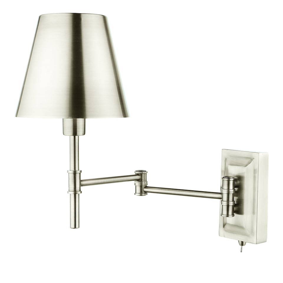 image 1 of Kensington 1 Light Swing Arm Wall Light Polished Nickel