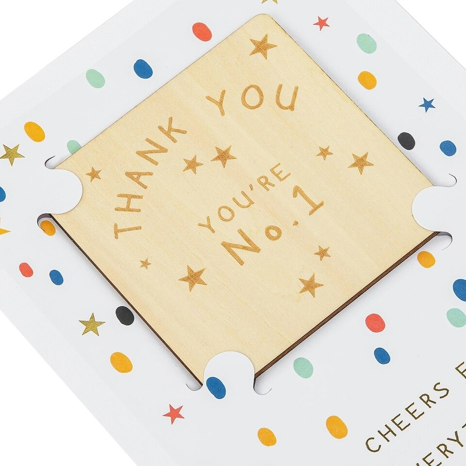 image 1 of My Cuppa Tea' Polka Dots & Keepsake Coaster Father's Day Card
