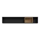 image 2 of High Rock Wall Shelf in Matt Black/Riviera Oak