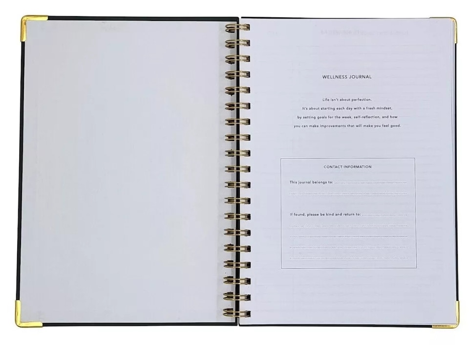 image 1 of Bottle Green Hardback Mind & Wellness Journal