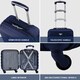 image 2 of Flight Knight Suitcase Sets 3 Piece, Large Suitcase, Extra Large Suitcase, easyJet Cabin Bag 45x36x20cm Underseat Carry On, 100+ Airlines Approved - BA, Ryanair Blue | Navy | Large
