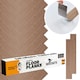 image 2 of NOVECRAFTO Self Adhesive Vinyl Floor Planks – Peel & Stick Flooring – Light Brown Wood Effect – Easy DIY Installation – Durable & Waterproof Tiles Brown | 5 sqm