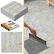 image 9 of NOVECRAFTO Vinyl Floor Tiles Self Adhesive – 12x12in Peel and Stick Flooring for Kitchen, Bathroom & Living Room – Beige Marble Flow Design Brown | 4.65 sqm