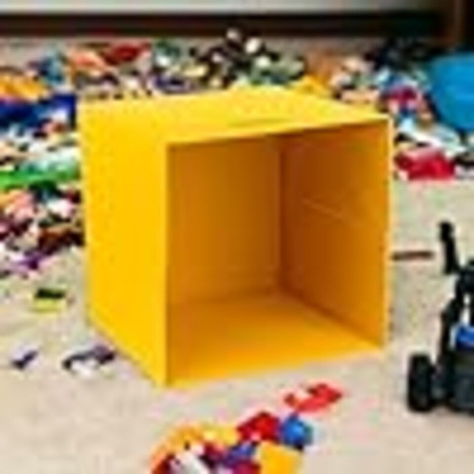 image 1 of 6 Pcs Foldable Fabric Cube Storage Boxes Collapsible Folding Box | Multi | Honey | 6