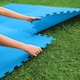 image 4 of 9PCS Swimming Pool Floor Protector Slip Resistant Ground Mat Base 50cmx50cm | Blue | 1 Set | 9