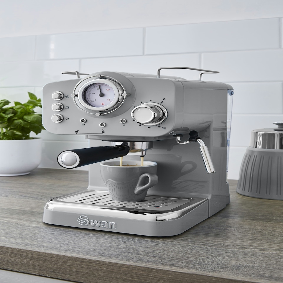 image 1 of Swan SK22110GRN Pump Espresso Coffee Machine Grey
