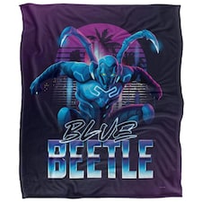 Blue Beetle Pose Blanket - Multicoloured - One Size