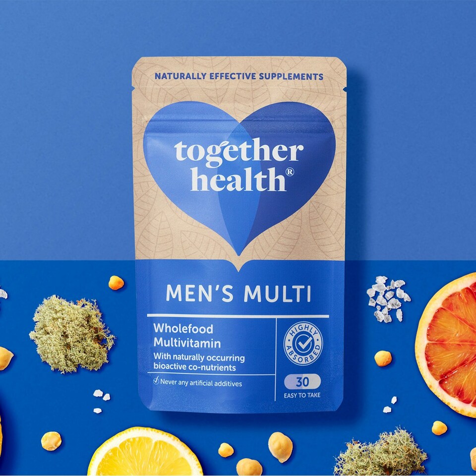 image 1 of Together Health Men's Multivitamin- Wholefood- Vegan- 30 Capsules