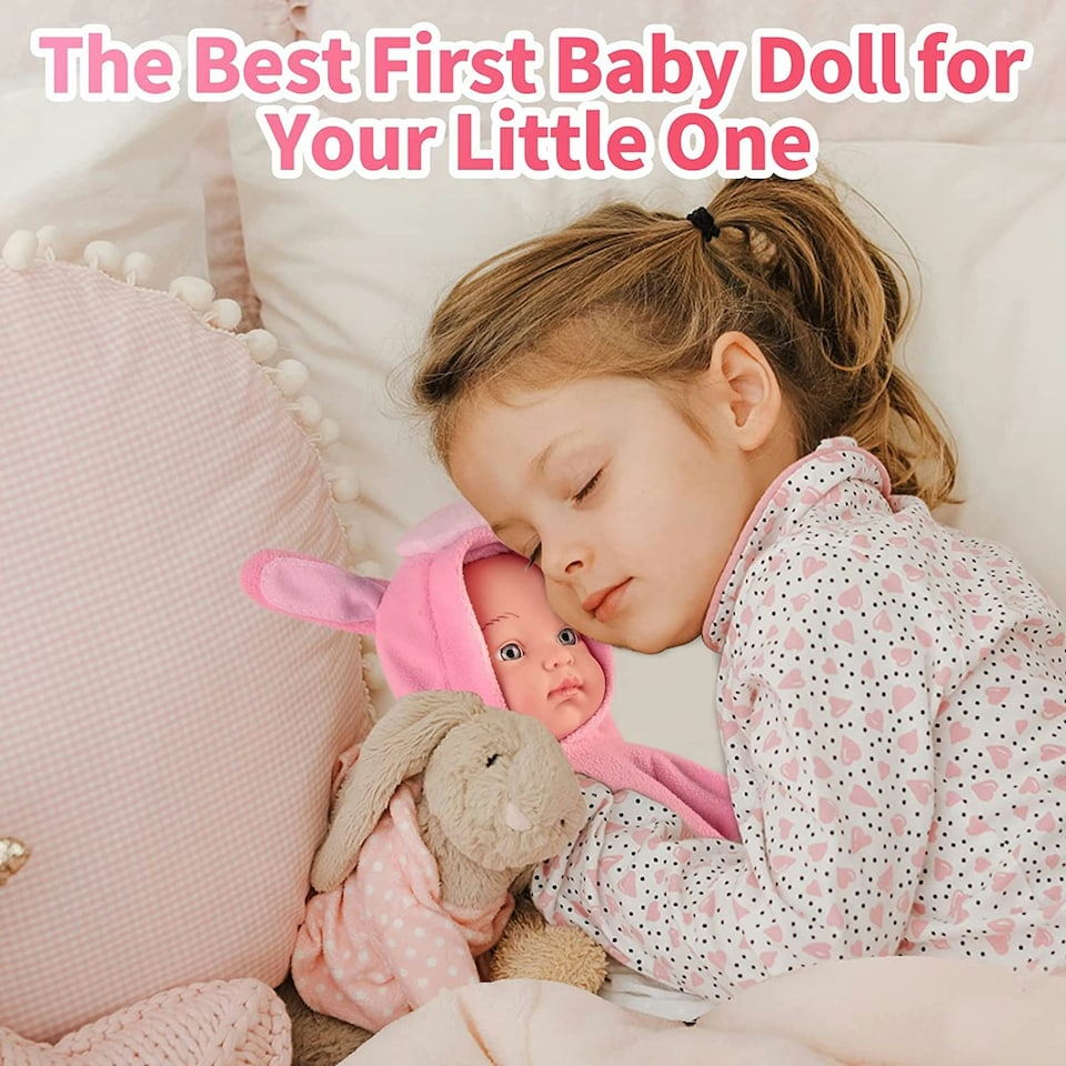 image 1 of 26-Piece Baby Doll Playset - Includes Carry Cot, Feeding Set, Clothing & Accessories