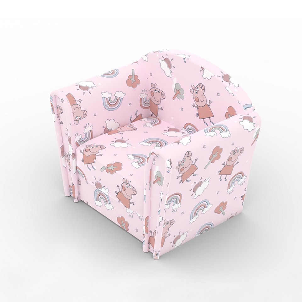 image 1 of Kids Mini Chair Peppa Pig - Boucle - L37 x W53 x H45 cm - Pink