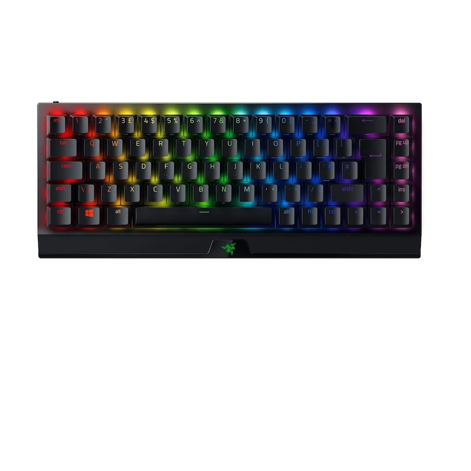 image 1 of BlackWidow V3 Mini HyperSpeed (Yellow Switch) - Wireless 65% Mechanical Gaming Keyboard (Silent Mechanical Switches, Bluetooth, USB-C, Stealth Pudding Keycaps) UK Layout | Black
