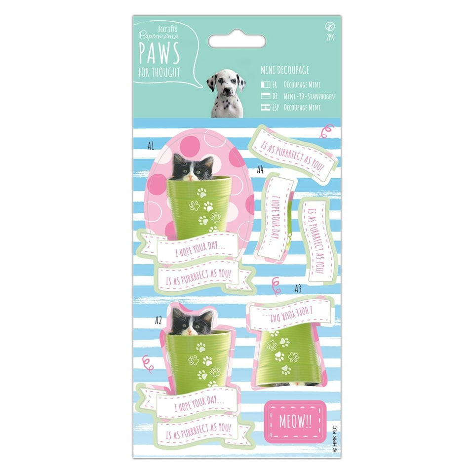Mini Decoupage - Paws for Thought