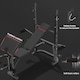 image 7 of SPORTNOW Multi-Exercise Incline Flat Weight Bench with Bench Press Rack