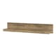 image 2 of Rapallo 135cm Wide Wall Shelf in Chestnut and Matera Grey