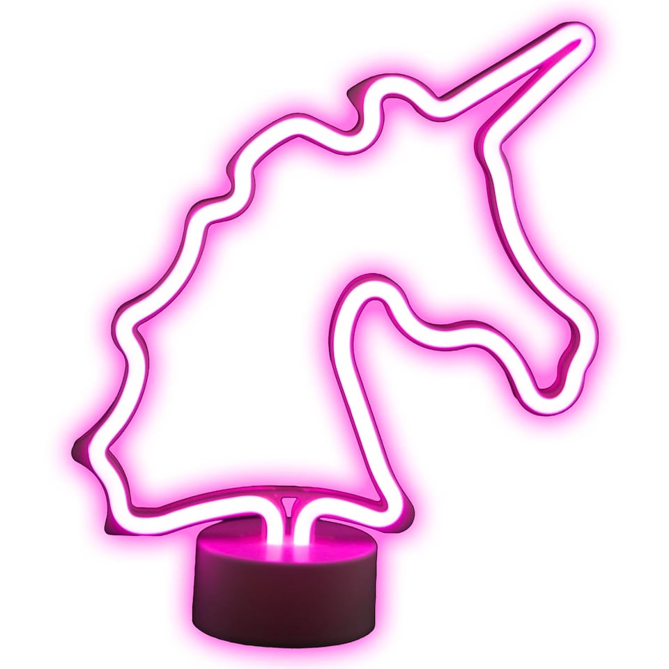 image 1 of PMS Unicorn Neon Light Battery Powered Multi-coloured - 28cm x 59cm