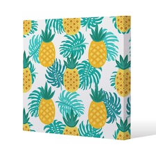 Pineapples (Canvas Print) / 114 x 114 x 4cm | Multi