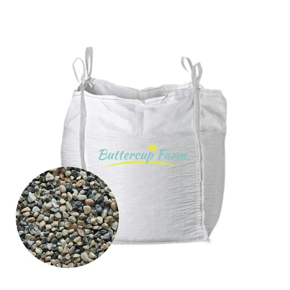 image 1 of 20-40mm Pink/whie/grey pebbles - Premium Aggregate Bulk Bag - 850 kilos