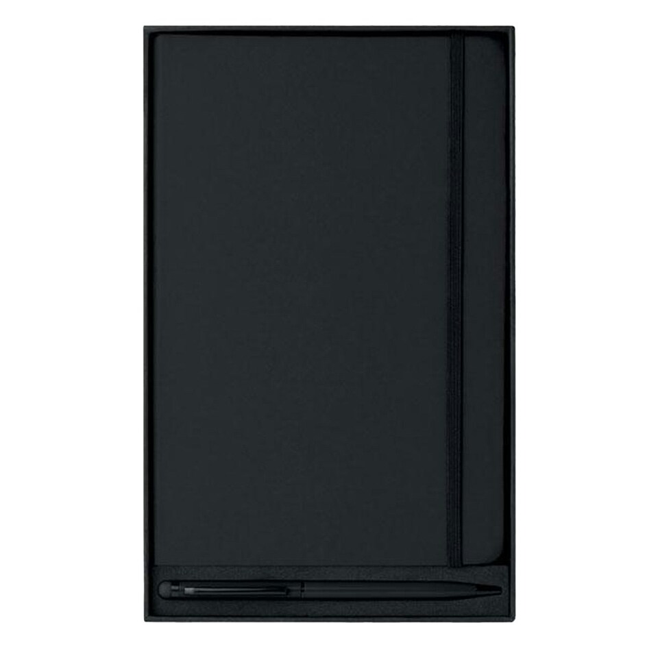 image 1 of MidOcean Neilo Set Notebook & Pen - Black - 21cm x 14cm x 1cm