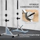 image 3 of HOMCOM Adjust Pair of Barbell Squat Racks Stand Weight Lifting Bench Press Gym