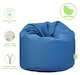 image 4 of Bean Lazy French Blue Cotton Bean Bag Teen and Adult Size