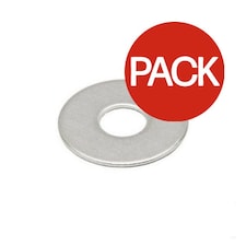 Securfix Zinc Plated Penny Washers (Pack of 50) - Silver - One Size
