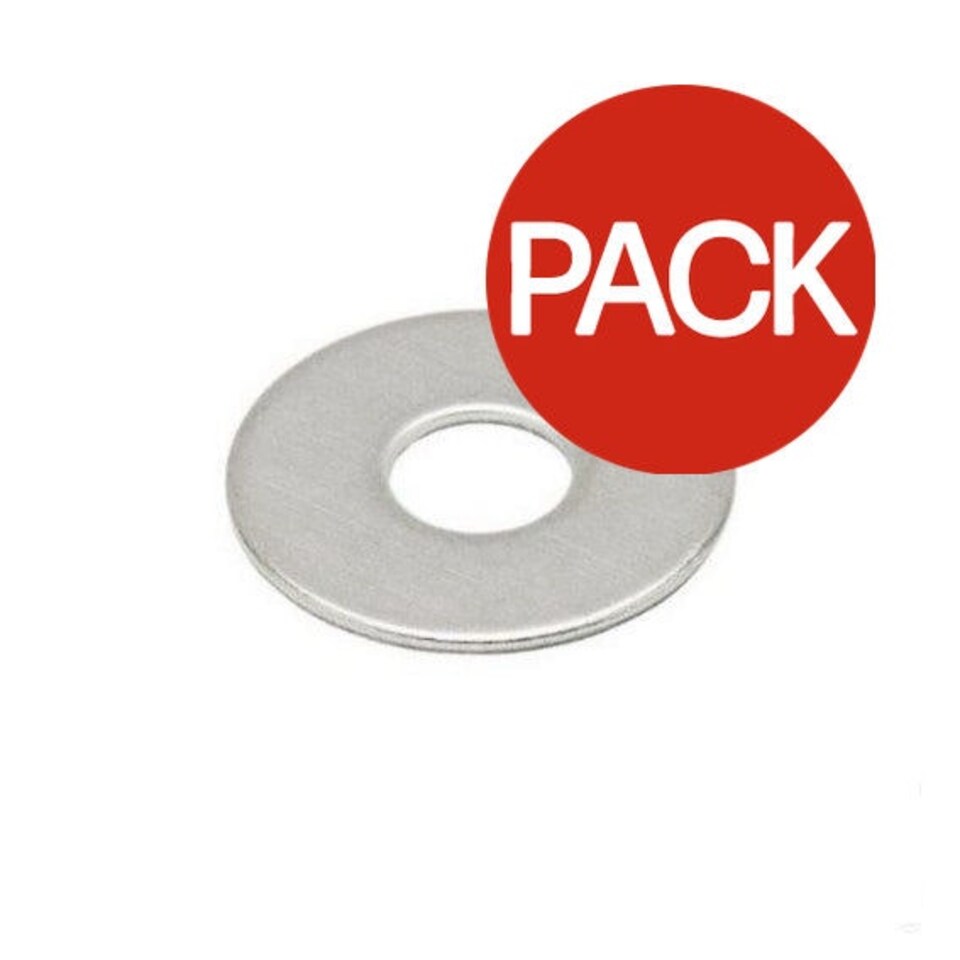 Securfix Zinc Plated Penny Washers (Pack of 50) - Silver - One Size