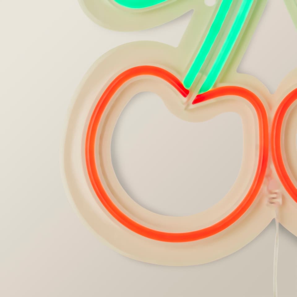 image 1 of ValueLights Cherries Neon Sign Deoration Wall Light | Multi