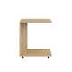 image 4 of Adore Florida Oak Effect Sofa Laptop Table on Castors - Mobile Side Table Brown