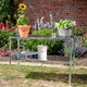 image 4 of Lacewing 2 Tier Essential Greenhouse Garden Staging Galvanised Steel Shelving Silver 118cm | Silver | Silver | 1