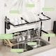 image 4 of HOMCOM Large Dish Drainer Rack Over The Sink, 2 Tier Adjustable Dish Drainer 51-93cm, Space Saving Kitchen Counter Shelf Organiser, Black
