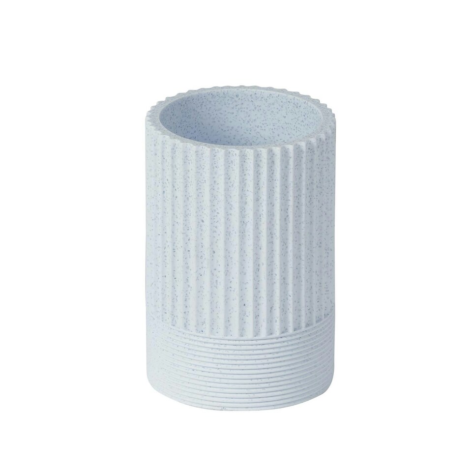 image 1 of Showerdrape Tranquil Pale Blue Sparkle Tumbler