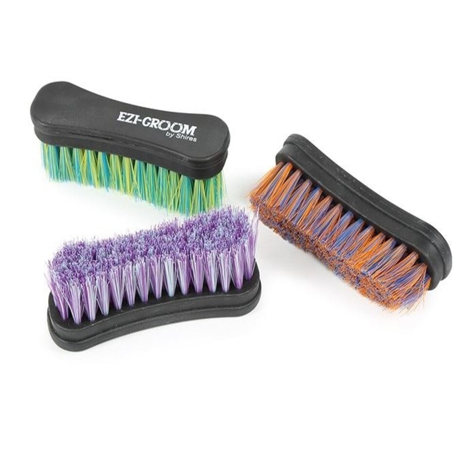 image 1 of Shires Ezi Groom Shape Up Face Brush Blue | Colour: Orange/Blue
Size: One Size