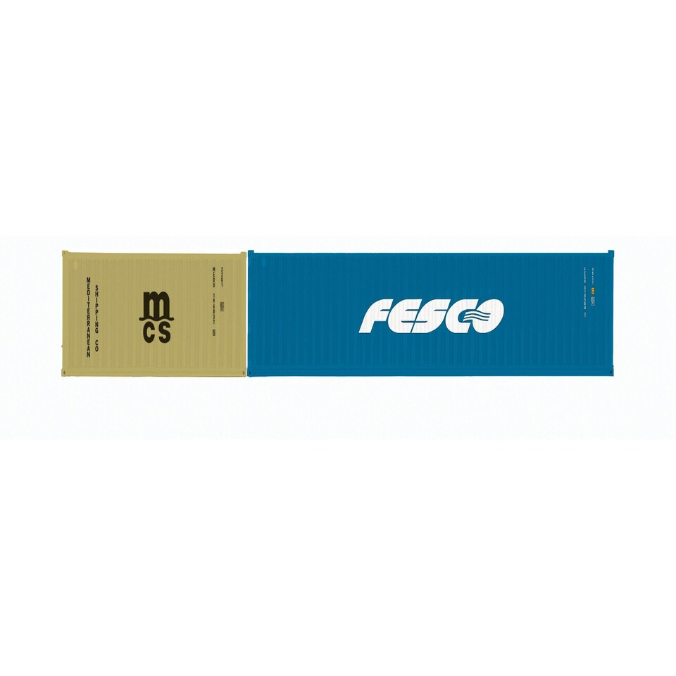 Hornby Container Twin Pack MCS/Fesco (1 x 40' & 1 x 20')