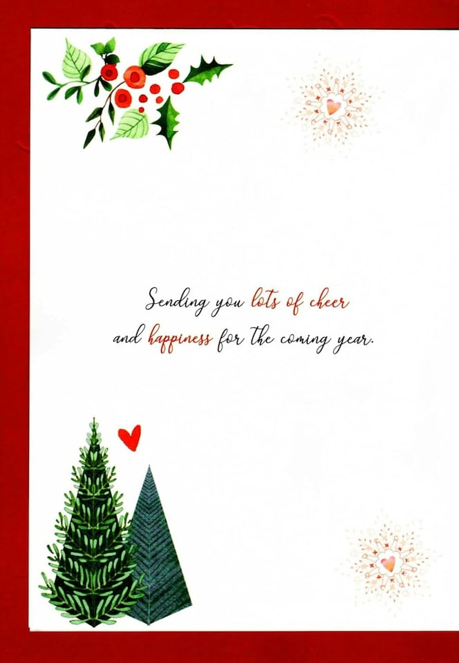 image 1 of Embellished Magnifique Sister & Brother-In-Law Large Christmas Card