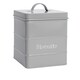 image 1 of Harbour Housewares Vintage Metal Kitchen Biscuit Tin - Grey