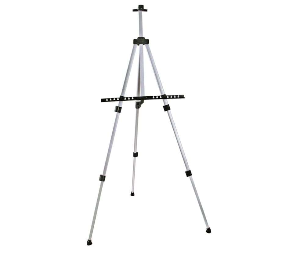 image 1 of 168cm Silver Portable Adjustable Aluminum Alloy Painting Stand Display Tripod Easel