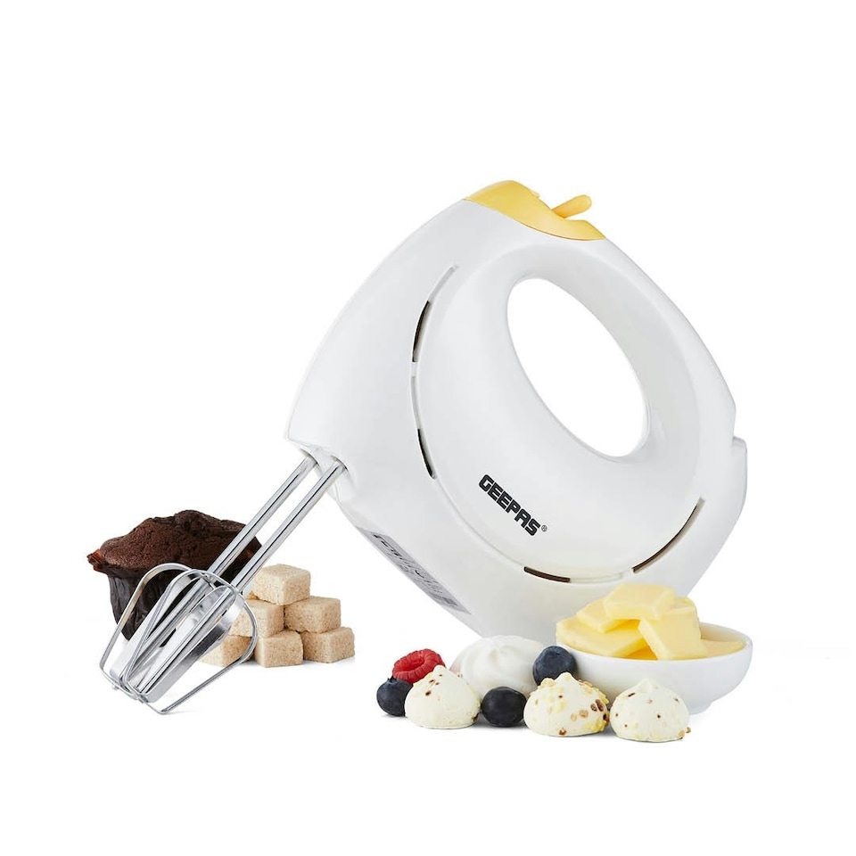 image 1 of GEEPAS 150W Hand Mixer, Electric Whisk - 7 Speed, White