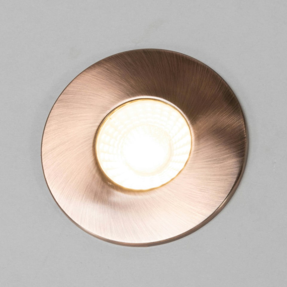 image 1 of BHS Nate LED Fixed Fire Rated IP65 Recessed Spotlight | Copper | Antique Copper | 1