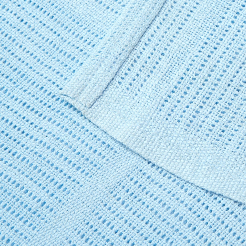 image 1 of Clair de Lune Cellular Blanket Pram Size - Blue