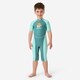 image 2 of Decathlon Baby UV-Protection Wetsuit Green With Savannah Print