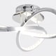 image 4 of Jewelled Chrome LED Loop Ceiling Light | Chrome | Clear | 1