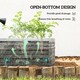 image 5 of Outsunny Set of 2 Raised Garden Bed Galvanised Planter Box, Dark Grey