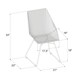 image 5 of Ellis Accent Dining Chair Grey Metal