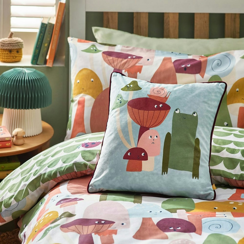 image 1 of little furn. Funguys Mushroom Single Duvet Cover Set