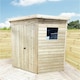 image 3 of 9 x 9 CORNER Pressure Treated Wooden Workshop / Garden Shed + Windows + Lock  (9' x 9' / 9ft x 9ft) (9x9)