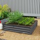 image 7 of Outsunny Raised Garden Bed Metal Garden Flower Vegetable Planter Light Grey