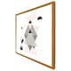 image 4 of Pink & grey geometric triangles (Picture Frame) Brown | L