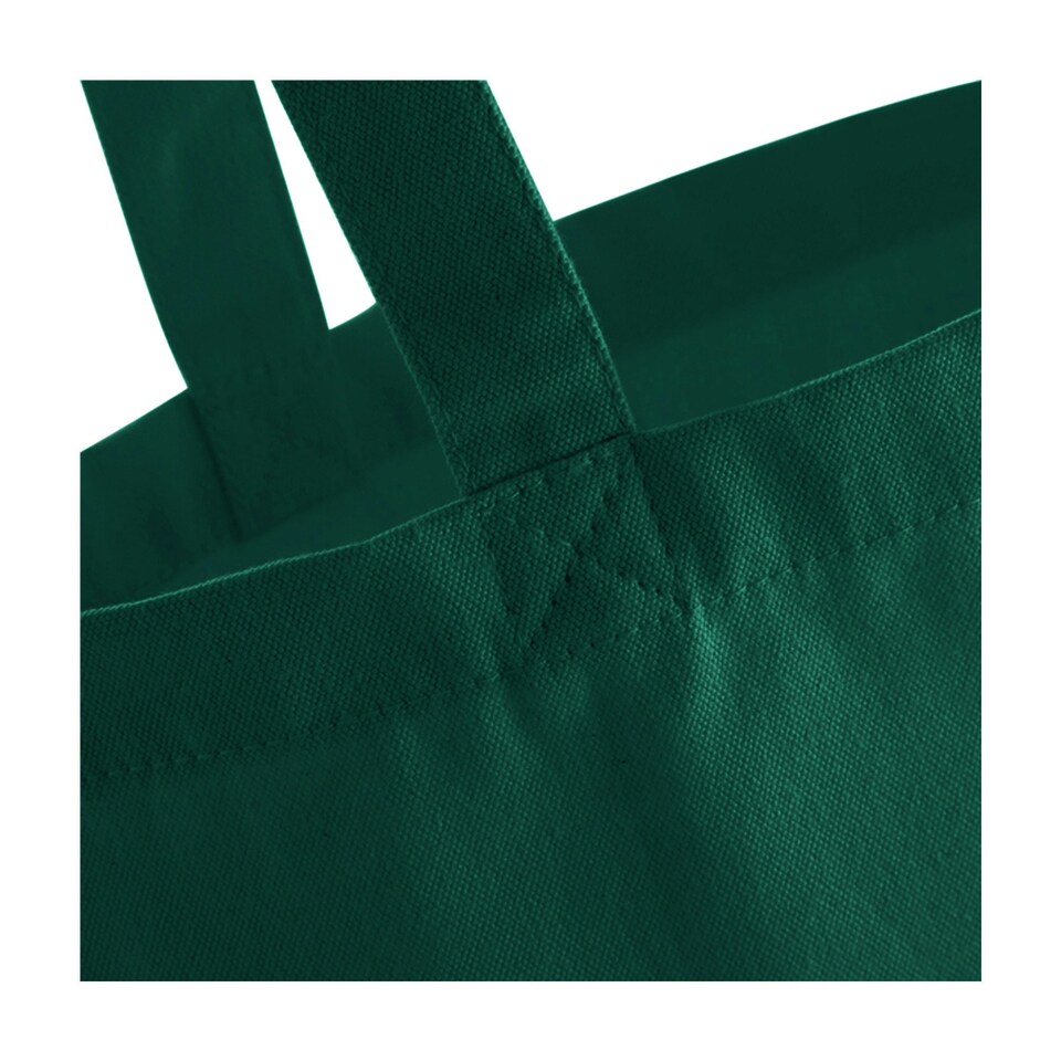 image 1 of Westford Mill Classic Fairtrade Shopper - Bottle Green - One Size Green